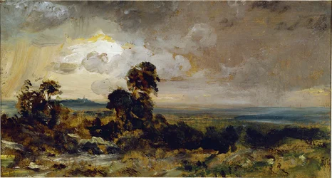 Coucher de soleil orageux à Hampstead