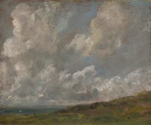 Étude de nuages sur un paysage, vers 1821-22