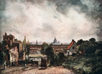 Vue de la ville de Londres depuis le cottage de Sir Richard Steele, 19ème siècle 1913