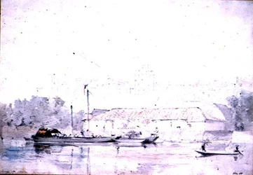 Château de Windsor depuis la rivière, 1802