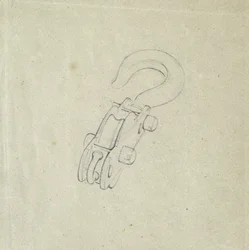 Bloc et crochet, vers 1835-38