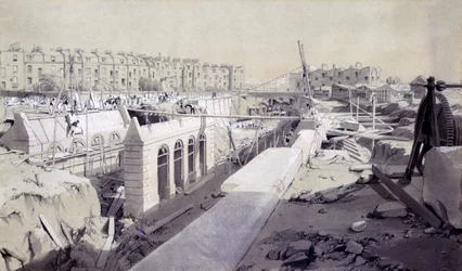 Mornington Crescent - Ligne en construction, septembre 1836