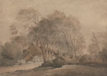 Une maison parmi les arbres