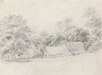 Deux bâtiments parmi les arbres