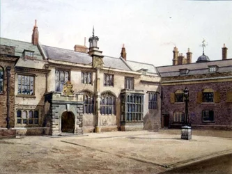 Charterhouse : La salle des pensionnaires de Sutton, mai 1885