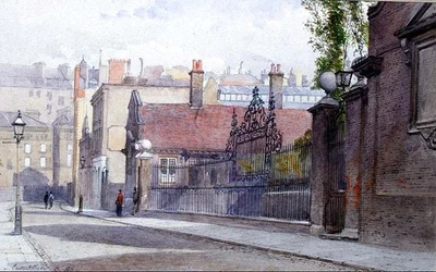 Hôpital Emmanuel, Buckingham Gate, vue de la rue