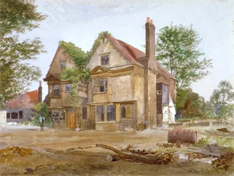 Vue de face de Basing Manor House, Peckham High Street, Camberwell, Londres