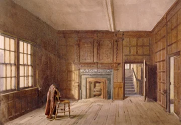 Vue intérieure de la chambre de Sir John Spencer à Canonbury House, Islington, Londres
