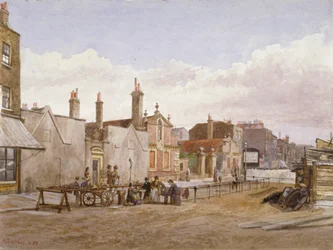Maisons de retraite des Skinners et des Trinity, Mile End Road, Stepney, Londres, 1883