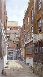 Vue de Apollo Court, Fleet Street, Londres, 1880
