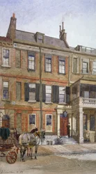 Vue du n° 24 Cheyne Row, Chelsea, Londres