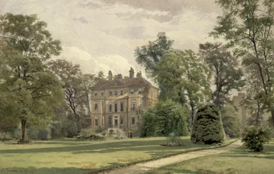 Vue de la façade du jardin à Wandsworth Manor House, St. John
