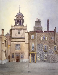 Vue du côté nord de la tour de la chapelle, Charterhouse, Londres, 1885