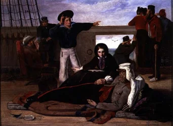 Approchant de la maison, 1858
