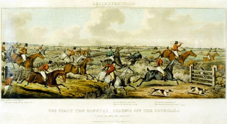 Les dix premières minutes, Les Leicestershires (gravé par Henry Alken)