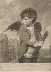 Cupidon en garçon de flambeau