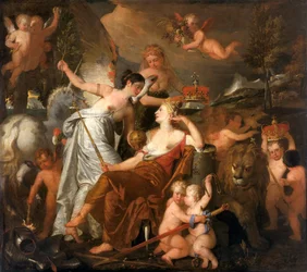 Une princesse défunte personnifiant la paix et couronnant la gloire de l