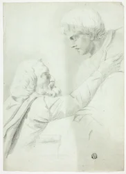 Homme et garçon barbus (de Bas-Relief)