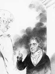 Comte Jozef Boruwlaski avec la fille de l