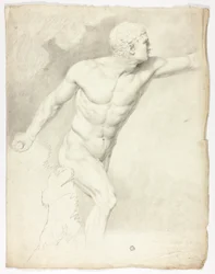Le Gladiateur Borghèse de la statue à Rome