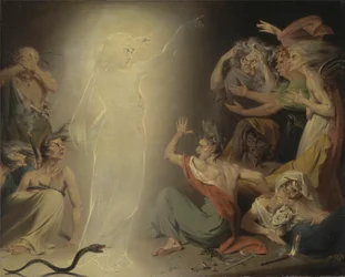 Le fantôme de Clytemnestre réveillant les Furies
