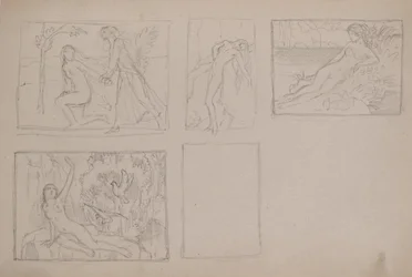 Sans titre [Figures nues dans un paysage]