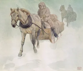 Traîneau à cheval, illustration de 