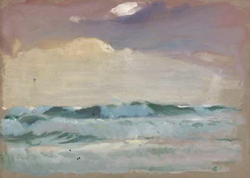 Mer grise au clair de lune, Port Leven