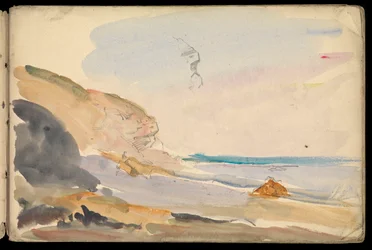 Paysage marin, carnet de croquis