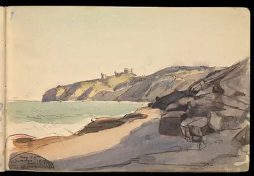 Paysage marin, carnet de croquis