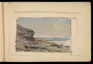 Paysage marin, carnet de croquis