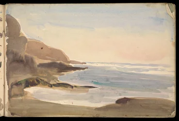 Paysage marin, carnet de croquis