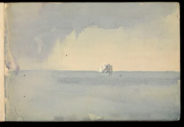 Paysage marin, carnet de croquis