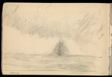 Paysage marin, carnet de croquis