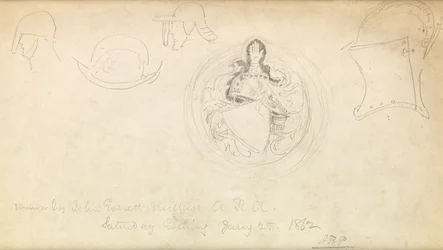 Esquisse pour un blason, 1862