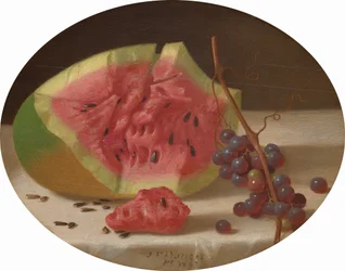 Pastèque et raisins