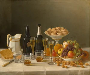 Vin, fromage et fruits