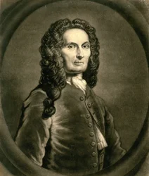 Portrait du mathématicien français Abraham de Moivre