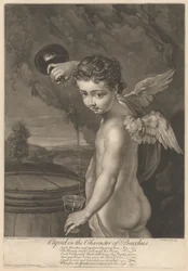 Cupidon dans le rôle de Bacchus
