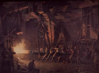 Fonderie de canons de West Point, forgeant l