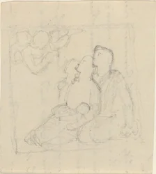Une famille adressée par des anges