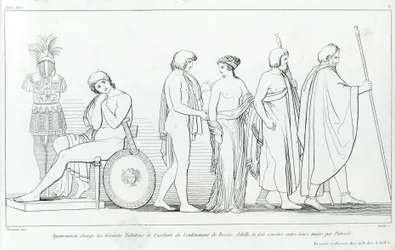 Agamemnon charge les hérauts Taltibius et Euribat de l