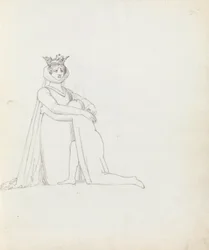 Dessin de Mme Siddons en Constance, 1783