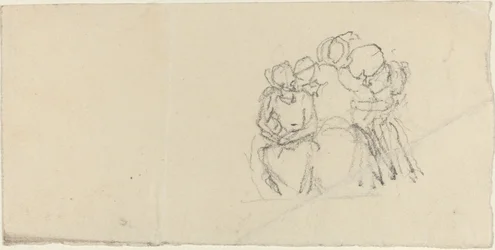 Groupe de figures entourant une figure assise