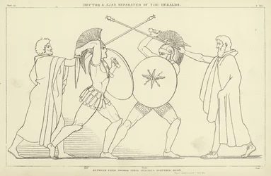 Hector et Ajax séparés par les hérauts