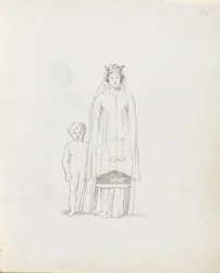 Mme Siddons en Constance avec enfant, 1783