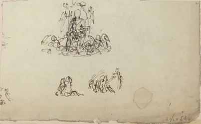 Étude de Neptune et créatures marines (?)