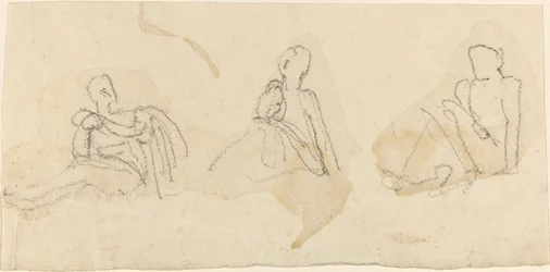 Trois figures assises