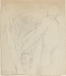Deux figures combattantes