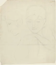 Deux têtes de femmes